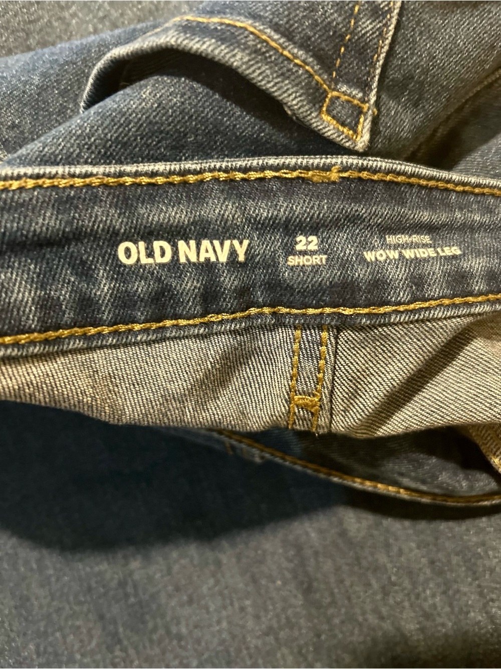 Size 22 Old Navy Wow Wide Leg High-Rise Jeans in Black